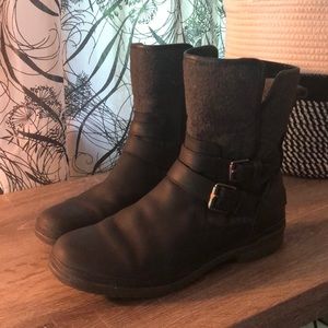 UGG Simmens Waterproof Leather Boot, Black